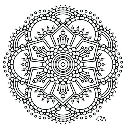 Mandala Coloring Sheet A Floral Mandala Coloring Pages Elephant 433x445 Mandala Coloring Sheet A Floral Mandala Coloring Pages Elephant