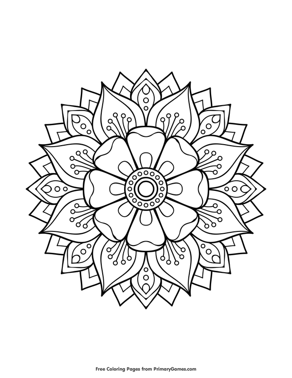 Mandalas Coloring Pages Ebook Floral Mandala Mandalas, Colorear 600x776 Mandalas Coloring Pages Ebook Floral Mandala Mandalas, Colorear