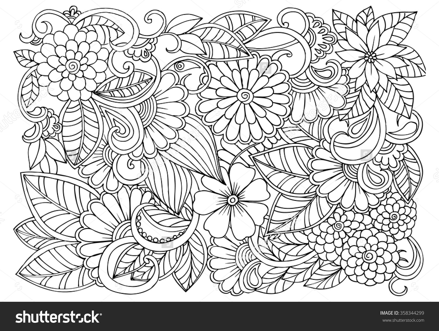 Coloring Pages Of Flower Designs With Within Pattern 1500x1132 Coloring Pages Of Flower Designs With Within Pattern