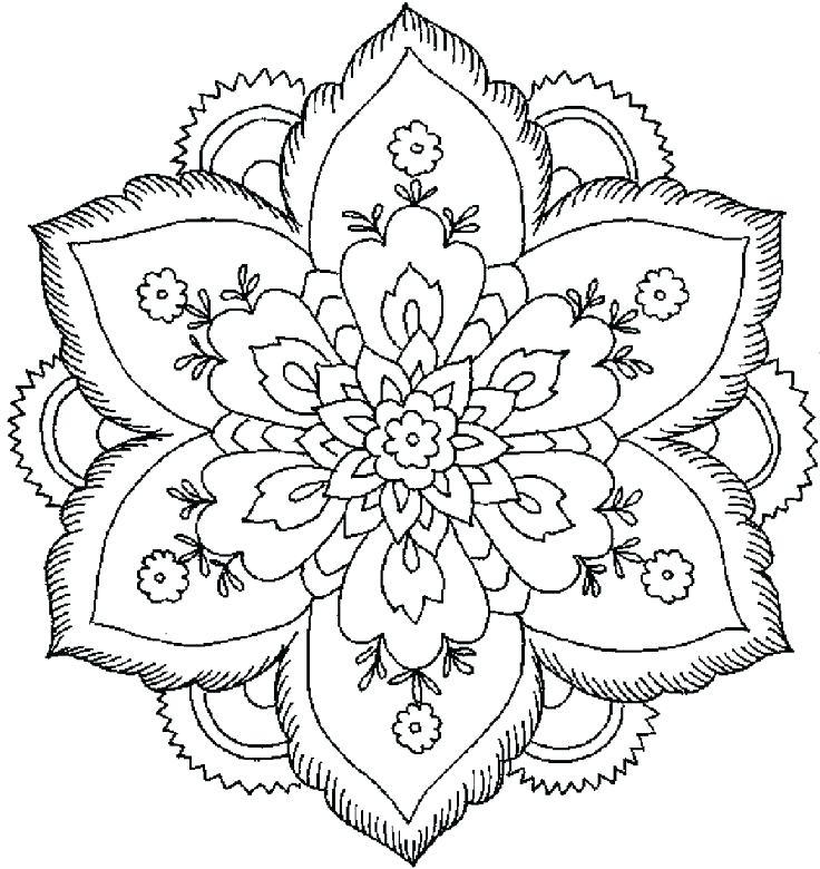 Flower Pattern Coloring Pages Amazing Flower Pattern Coloring 736x780 Flower Pattern Coloring Pages Amazing Flower Pattern Coloring