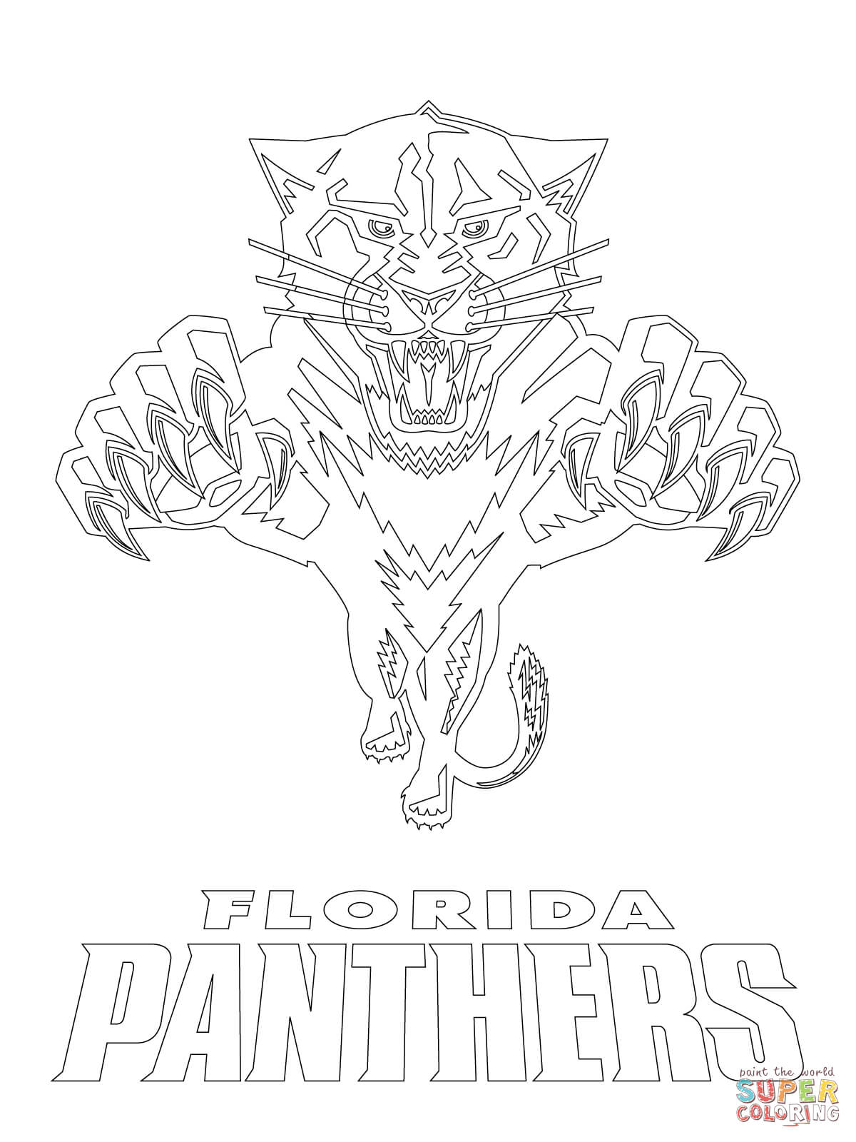 Florida Panthers Logo Coloring Page Free Printable Pages New 1200x1600 Florida Panthers Logo Coloring Page Free Printable Pages New
