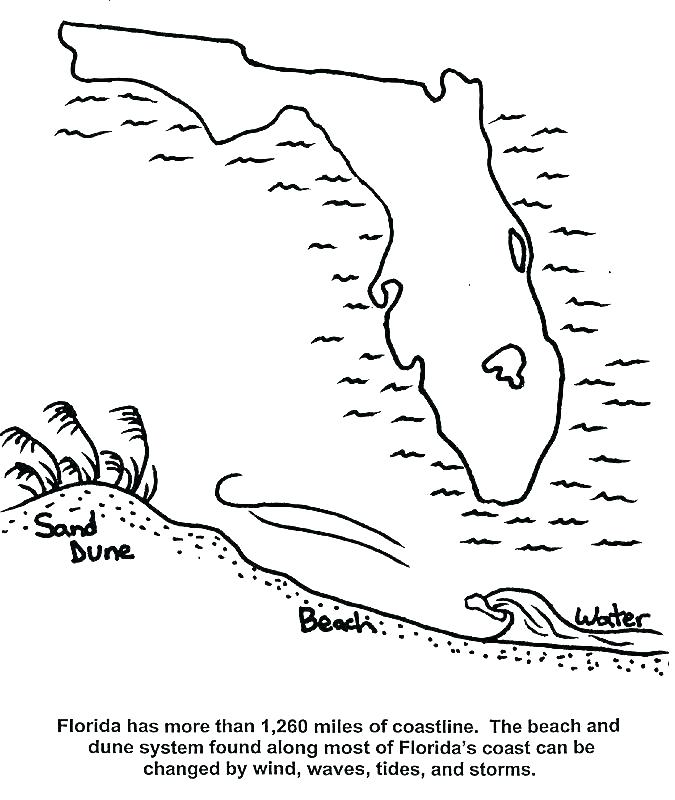 Florida Coloring Page 675x800 Florida Coloring Page