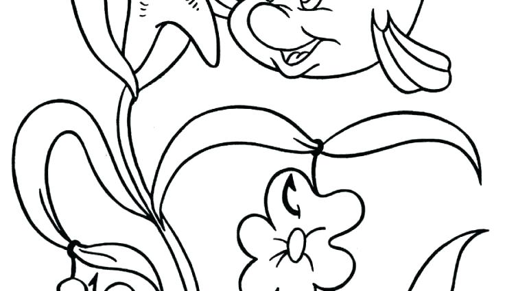 736x425 Flounder Coloring Pages Download X And Flounder And Sebastian