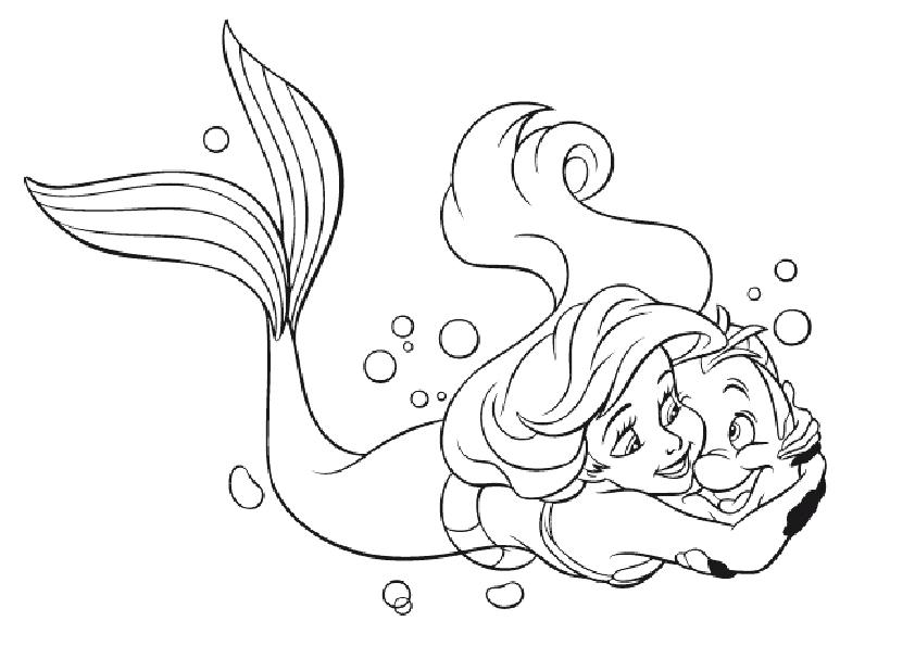 842x595 Cartoon Archives A Page 6 Of A Coloring Pages Kids Little Mermaid