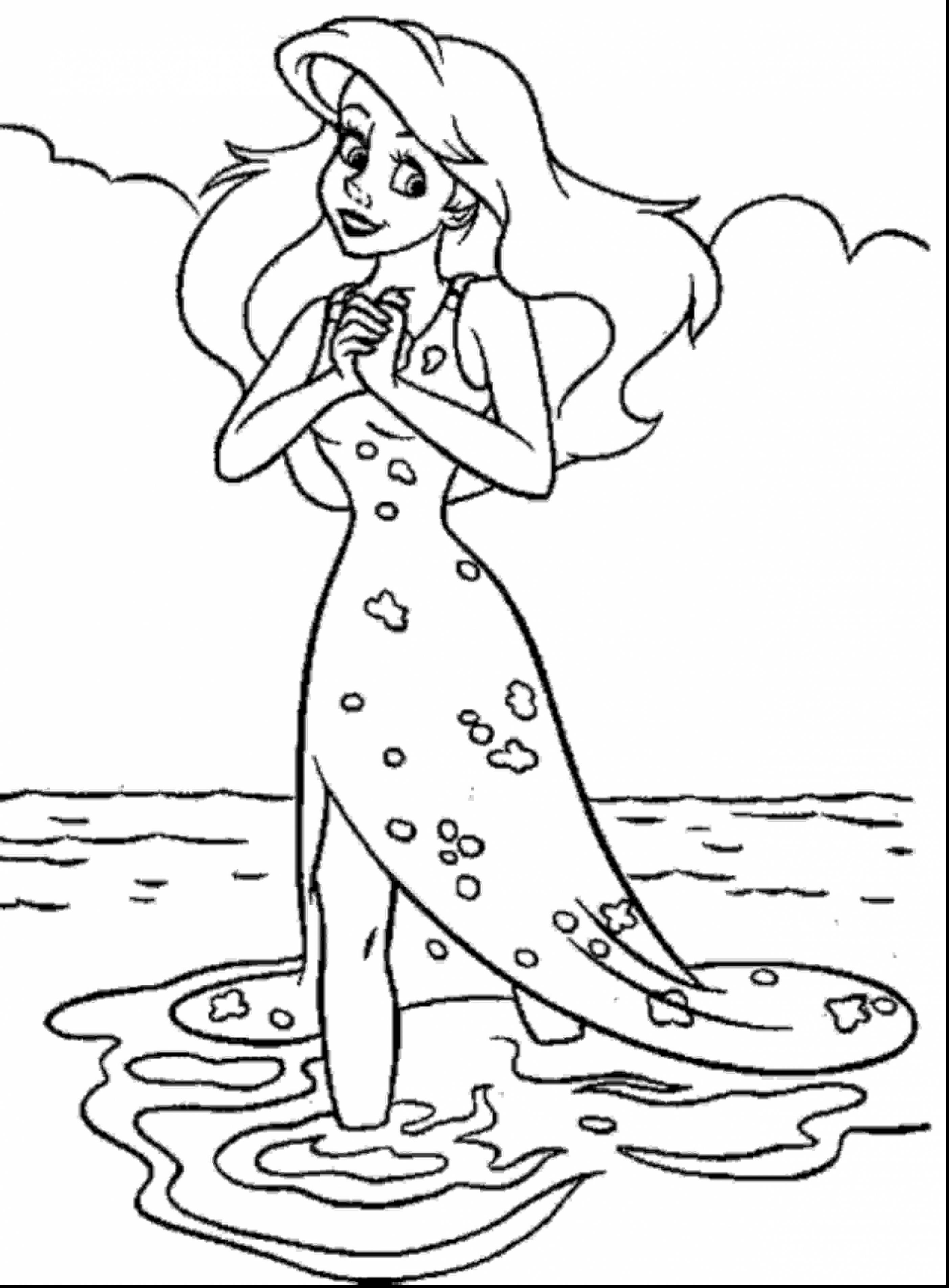 2806x3809 Little Mermaid And Flounder Coloring Pages Best Of Ariel Coloring