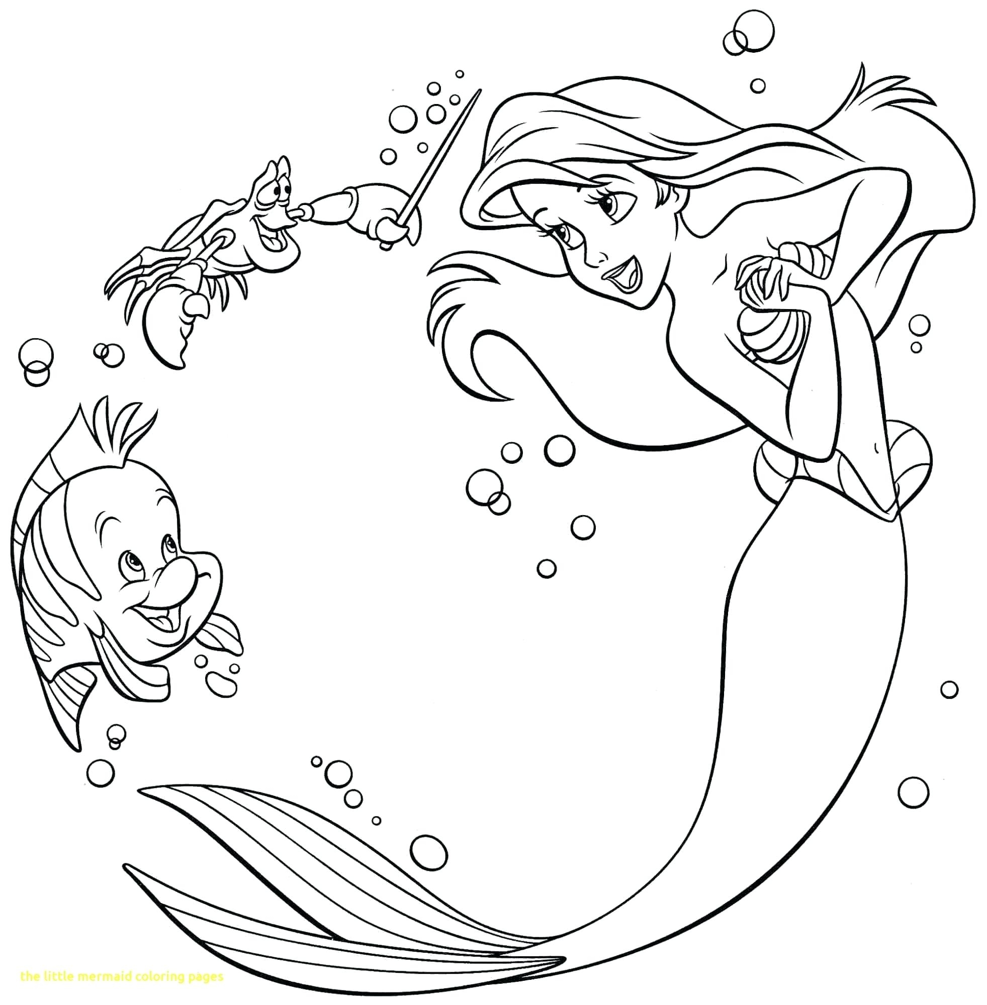 1963x2000 Walt Disney Coloring Pages Flounder Sebastian Princess Ariel