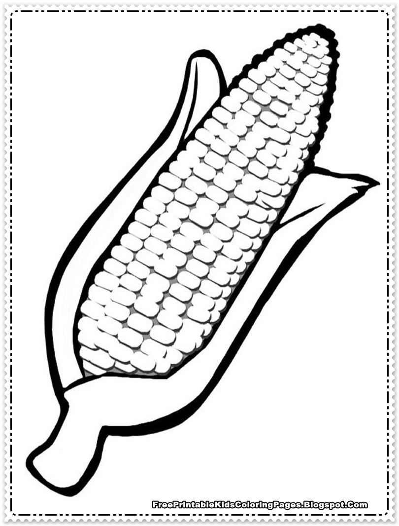 Corn Coloring Pages Printable 810x1066 Corn Coloring Pages Printable