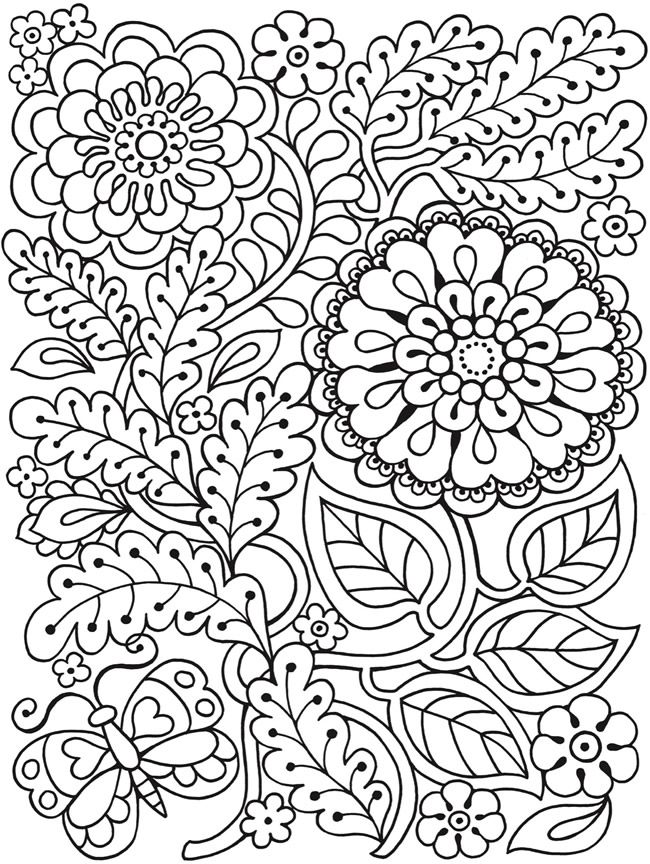 Flower Mandala Coloring Pages For Adults at GetColorings.com | Free ...