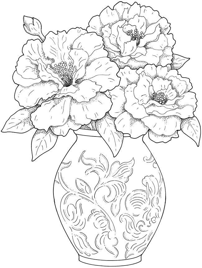 650x860 Adult Coloring Pages Flowers Color Flowers Ebestbuyvn.co