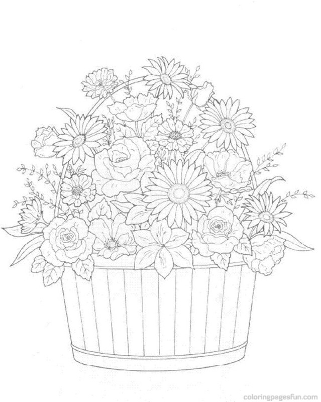 Flower Bouquets Coloring Pages 8 Coloring Pages 639x800 Flower Bouquets Coloring Pages 8 Coloring Pages