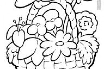 Flower Basket Drawing Images 343x228 Flower Basket Drawing Images