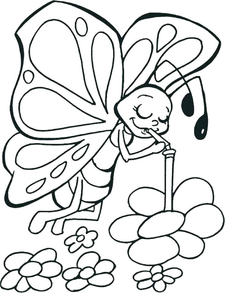 Coloring Pages Of Flowers And Butterflies The Pages Coloring Pages 736x960 Coloring Pages Of Flowers And Butterflies The Pages Coloring Pages