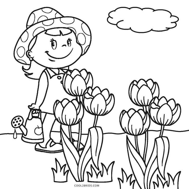 Free Printable Flower Coloring Pages For Kids Cool2bkids 736x733 Free Printable Flower Coloring Pages For Kids Cool2bkids