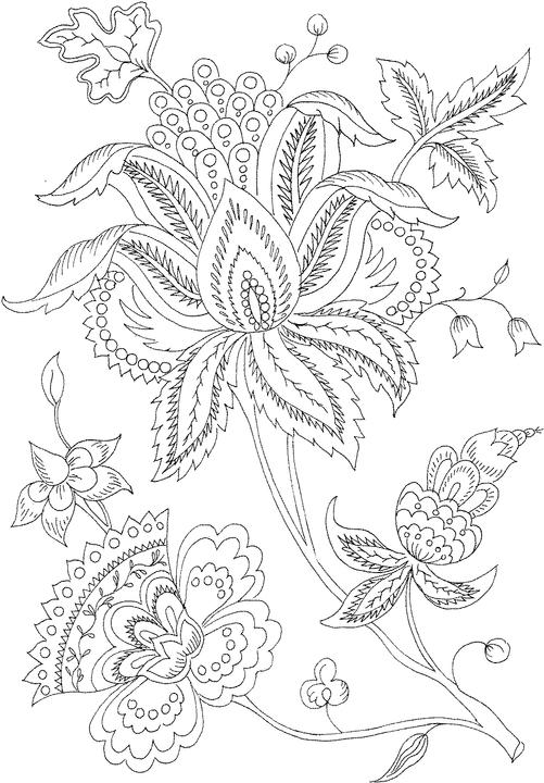 Adult ~ Printable Adult Flower Coloring Pages Printable ~ Coloring 501x720 Adult ~ Printable Adult Flower Coloring Pages Printable ~ Coloring
