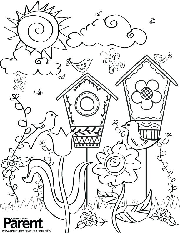 Flower Color Pages Kids Spring Coloring Pages Creative Kids 612x792 Flower Color Pages Kids Spring Coloring Pages Creative Kids