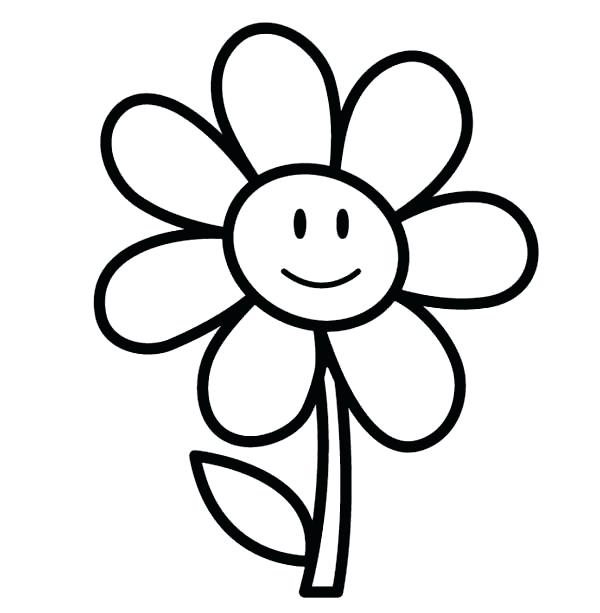 Flower Coloring Pages For Preschoolers Flower Coloring Pages 600x613 Flower Coloring Pages For Preschoolers Flower Coloring Pages