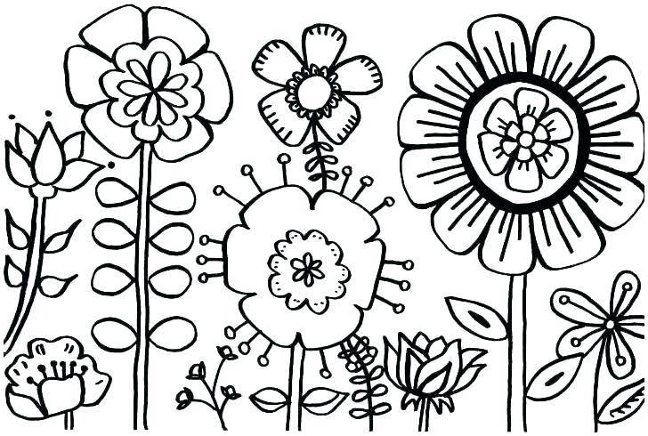 Flowers Coloring Page Summer Flowers Coloring Pages Printable 728x490 Flowers Coloring Page Summer Flowers Coloring Pages Printable