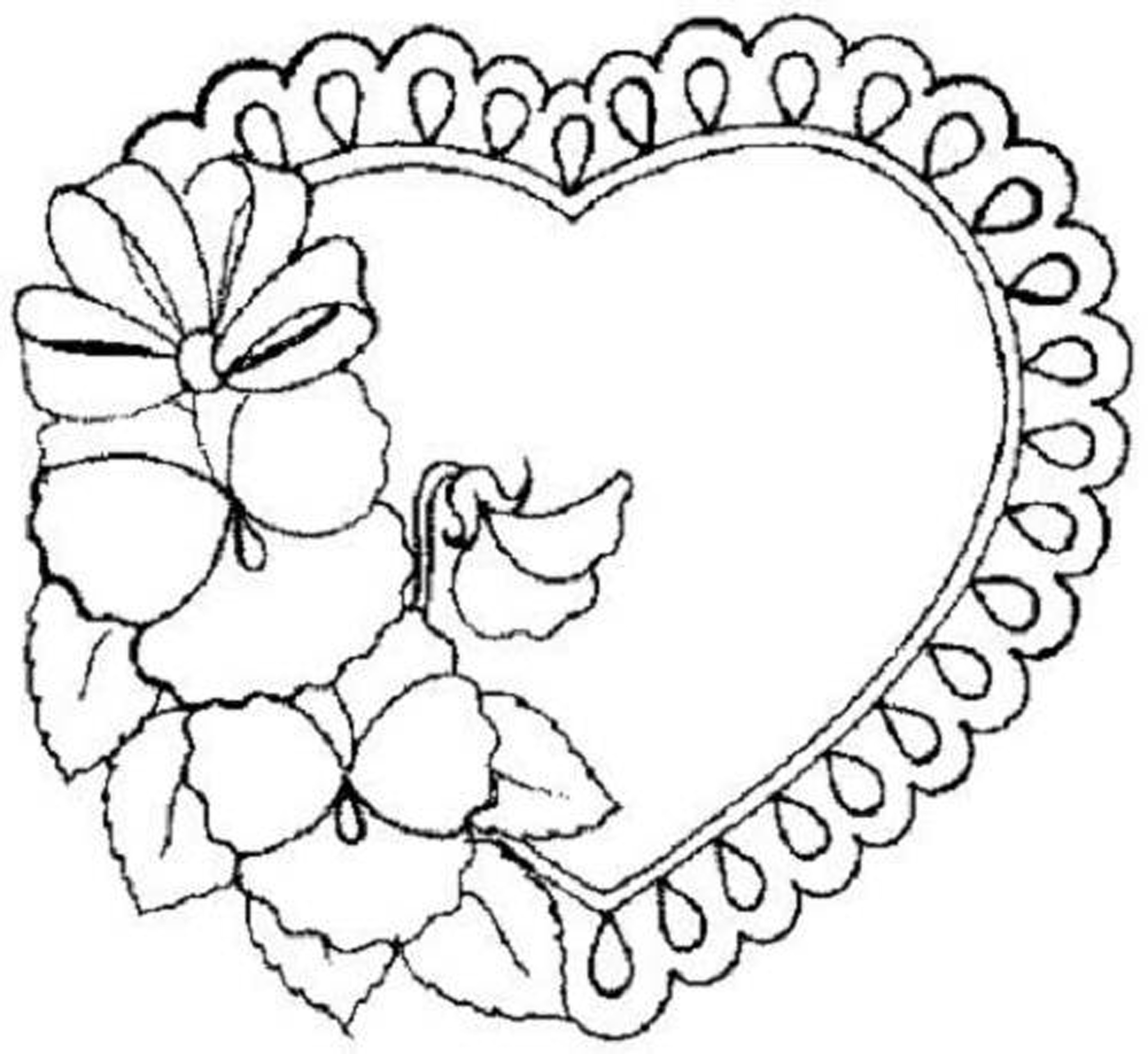 2550x2341 Flower Coloring Pages For Girls Download