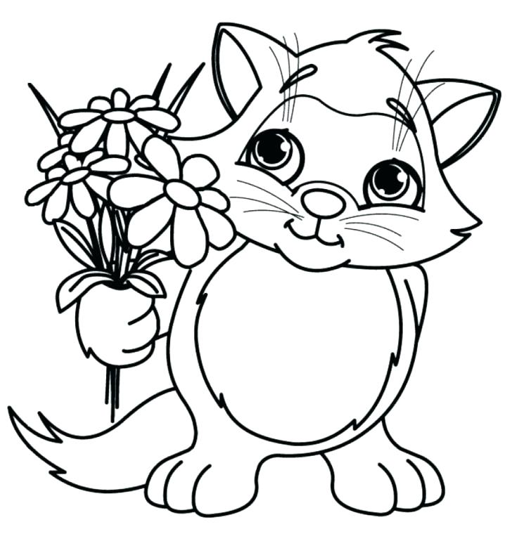728x770 Charming Flower Color Pages Printable Coloring Pages Flowers