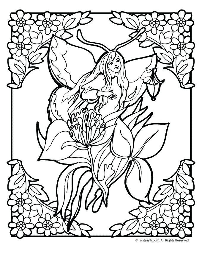 680x880 Garden Fairies Coloring Pages Flower Fairy Coloring Page 6 Fairy