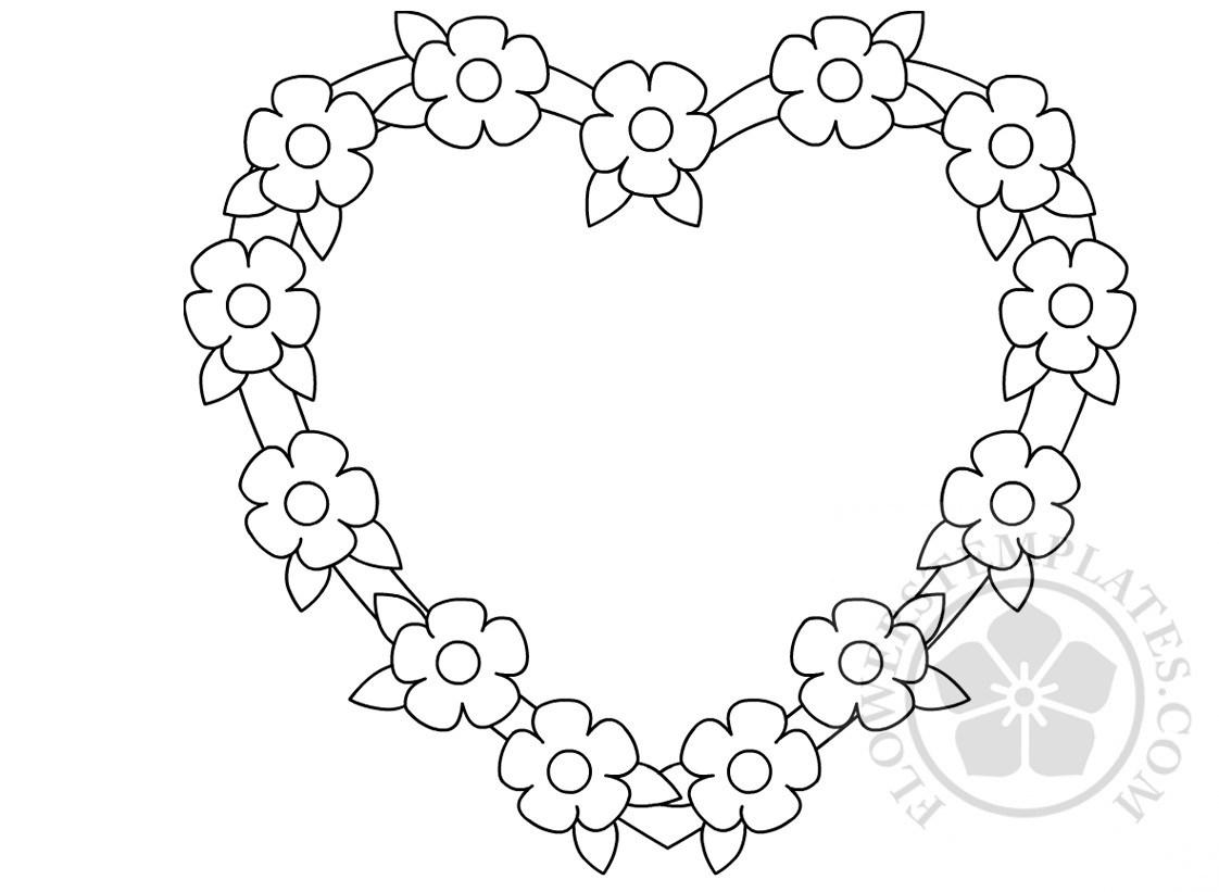 Flower Frame Coloring Pages at GetColorings.com | Free printable ...