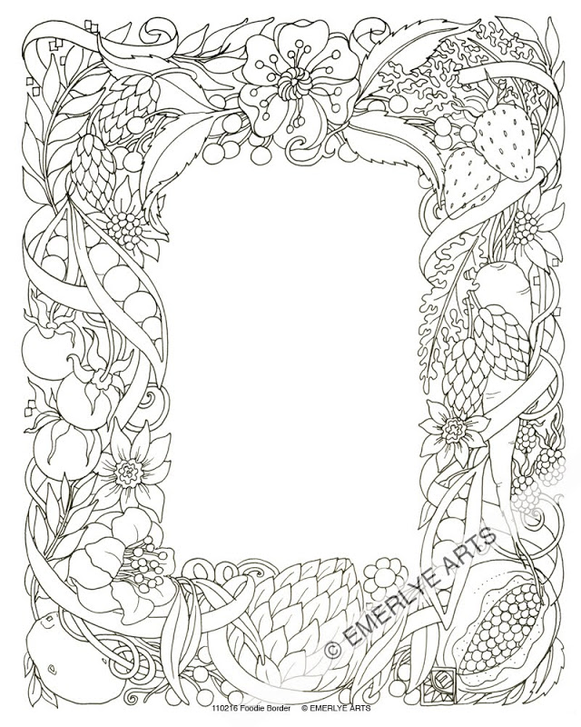 640x800 This Will Be Color Able Border Around Title Page