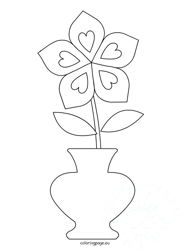 Flower Pot Coloring Pages Black And White Colouring Picture 581x803 Flower Pot Coloring Pages Black And White Colouring Picture