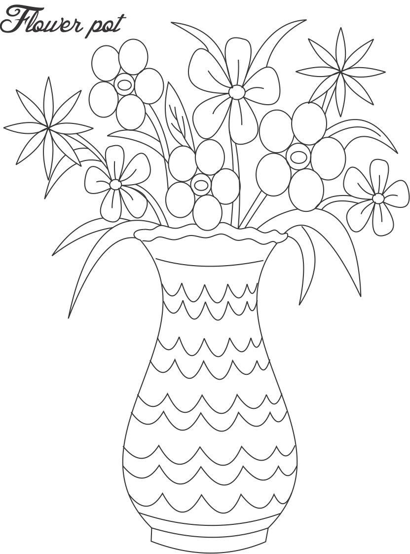Flower Pot Designs For Drawing 28 Coloring Pages Simple 831x1122 Flower Pot Designs For Drawing 28 Coloring Pages Simple