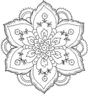 Hard Flower Coloring Pages 302x320 Hard Flower Coloring Pages