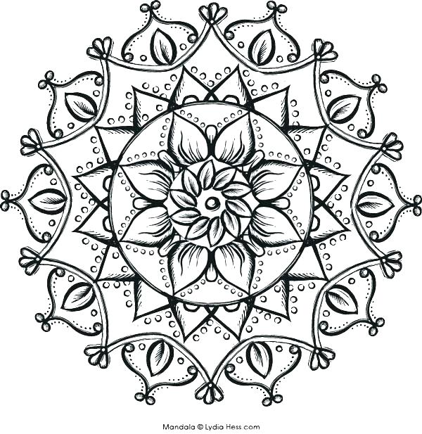 Intricate Mandala Coloring Pages Intricate Flower Coloring Pages 600x617 Intricate Mandala Coloring Pages Intricate Flower Coloring Pages