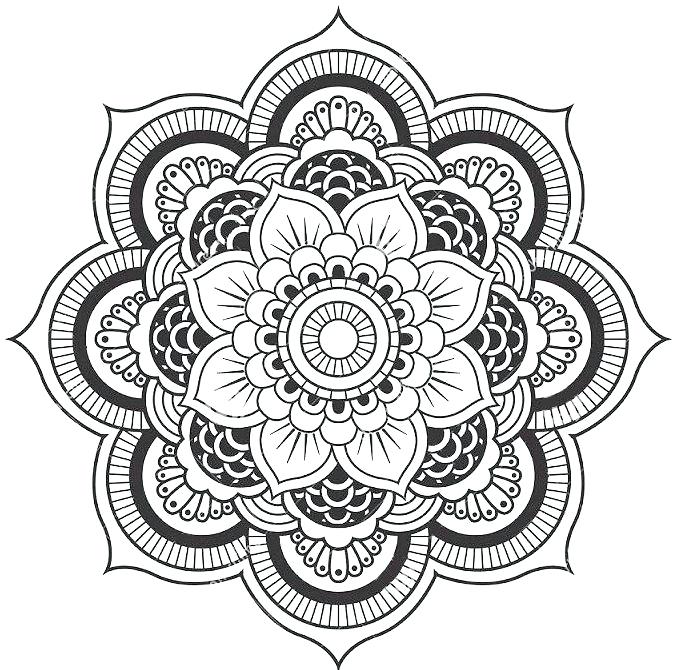 Flower Coloring Pages For Adults Best What To Do Images 675x670 Flower Coloring Pages For Adults Best What To Do Images