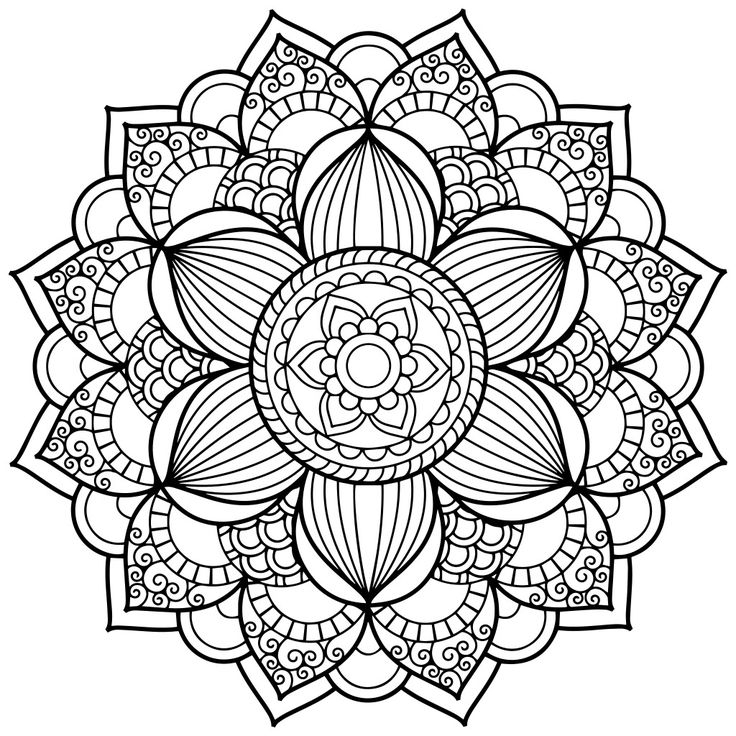736x736 Free Mandela Coloring Pages Best Flower Mandala Coloring Pages