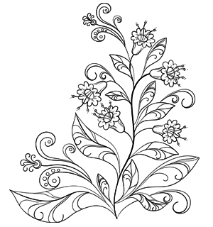 Amazingly Exquisite Free Printable Coloring Pages Of Flowers 300x320 Amazingly Exquisite Free Printable Coloring Pages Of Flowers