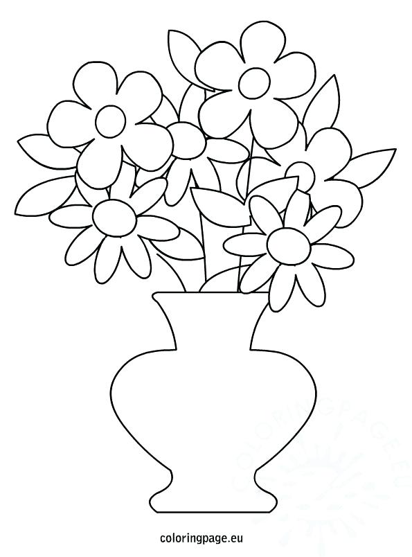 Flower Pot Coloring Page at GetColorings.com | Free printable colorings ...