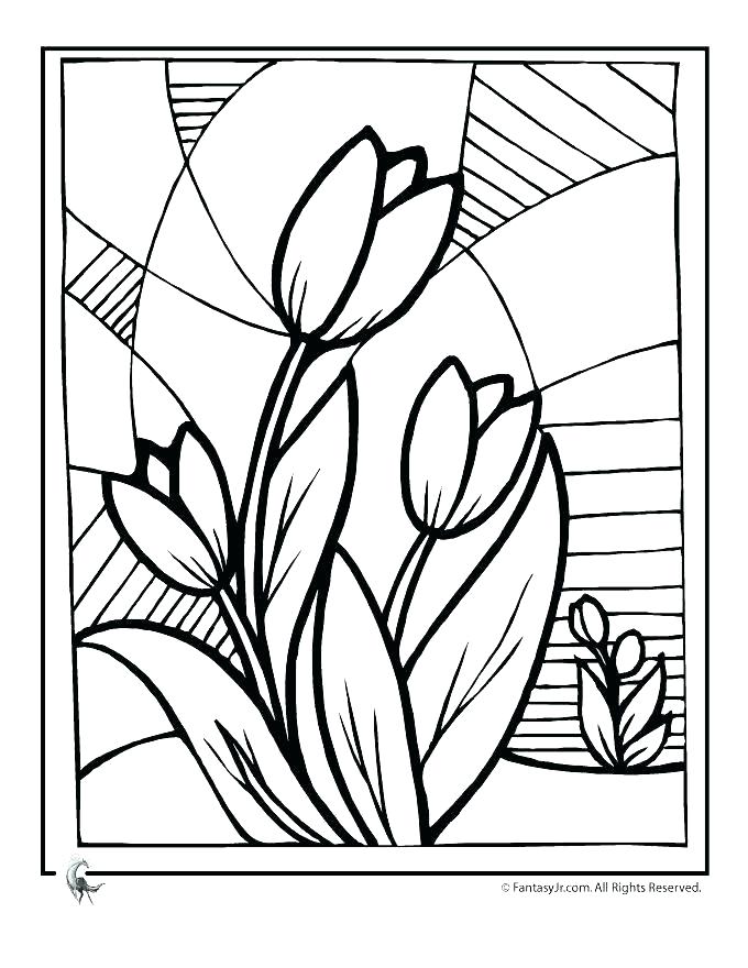 680x880 Flower Coloring Pages To Print Flower Coloring Pages Flower