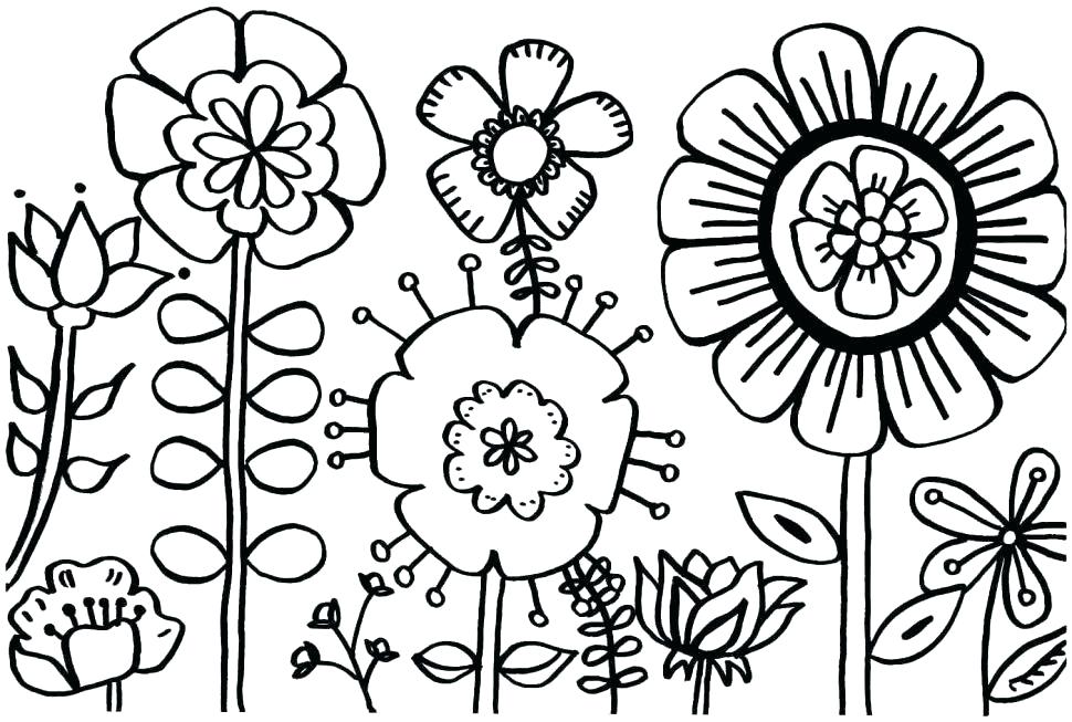 970x653 Flower Power Coloring Pages