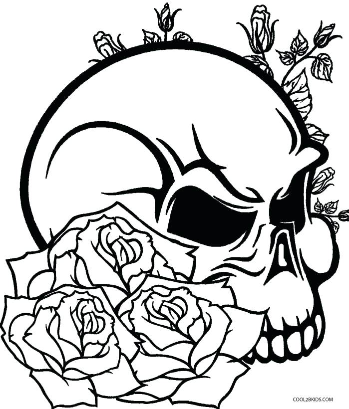 699x820 Rose Coloring Pages Skulls And Roses Coloring Pages Rose Coloring