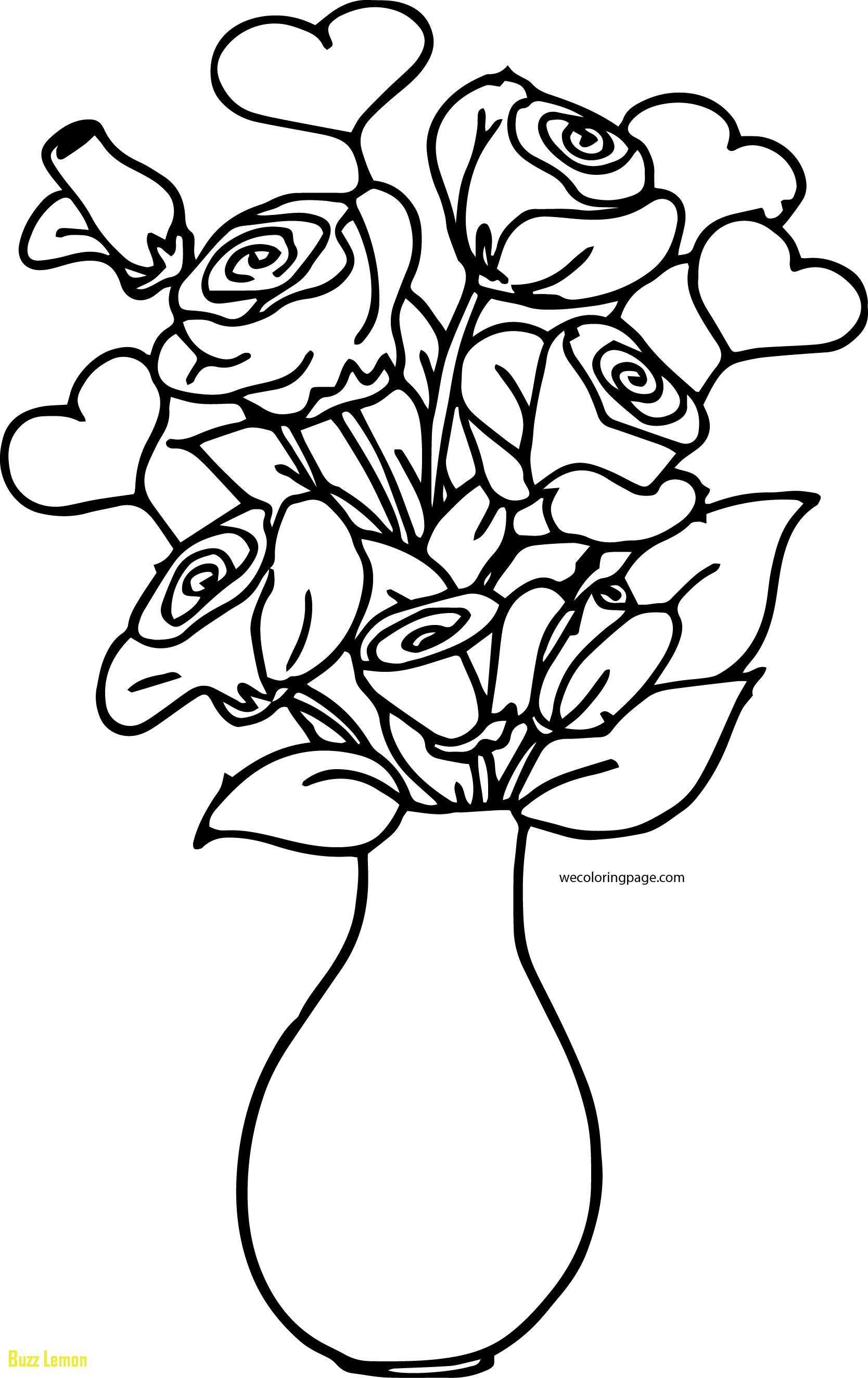 Vase Of Flowers Coloring Page Coloring Pages