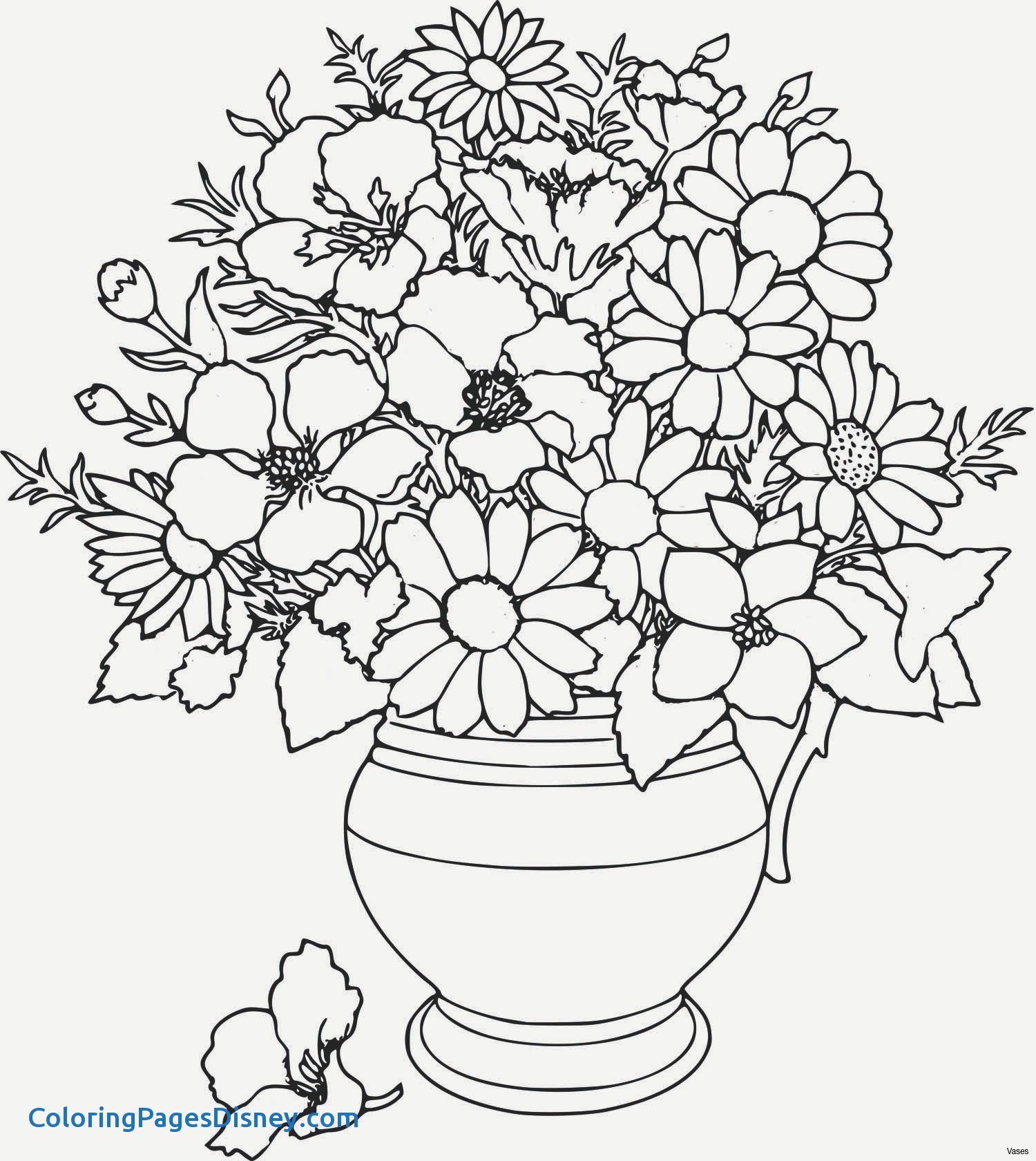 Flower Vase Coloring Pages at GetColorings.com | Free printable