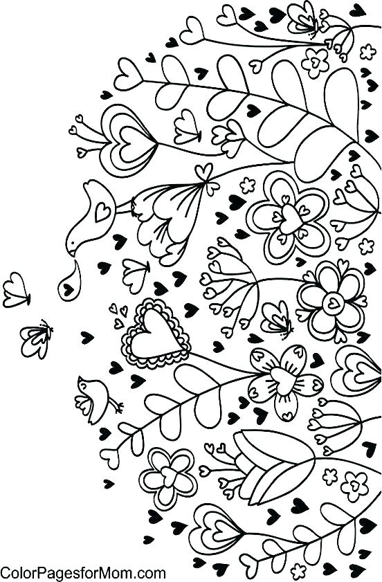 552x841 Simple Flower Coloring Pages Kids Free Coloring Colouring Pages