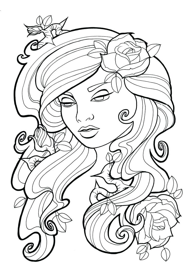 736x1050 Easy Flower Coloring Pages Rose Flower Coloring Pages Photograph