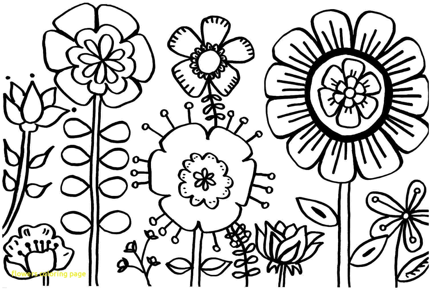 Flowers Coloring Page With Spring Flower Pages Printable Best 1510x1017 Flowers Coloring Page With Spring Flower Pages Printable Best