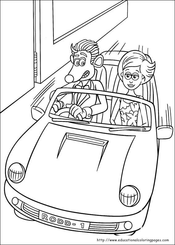 Flushed Away Coloring Pages 567x794 Flushed Away Coloring Pages