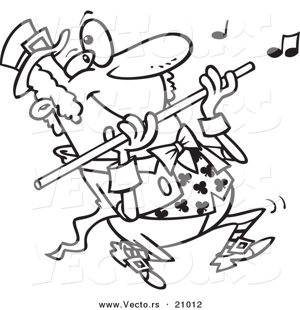 Vector Of A Cartoon St Patricks Day Leprechaun Playing A Flute 600x620 Vector Of A Cartoon St Patricks Day Leprechaun Playing A Flute