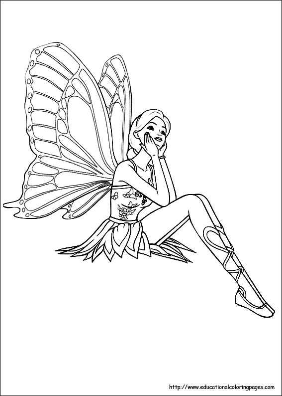 Fairies Coloring Pages Free For Kids 567x794 Fairies Coloring Pages Free For Kids