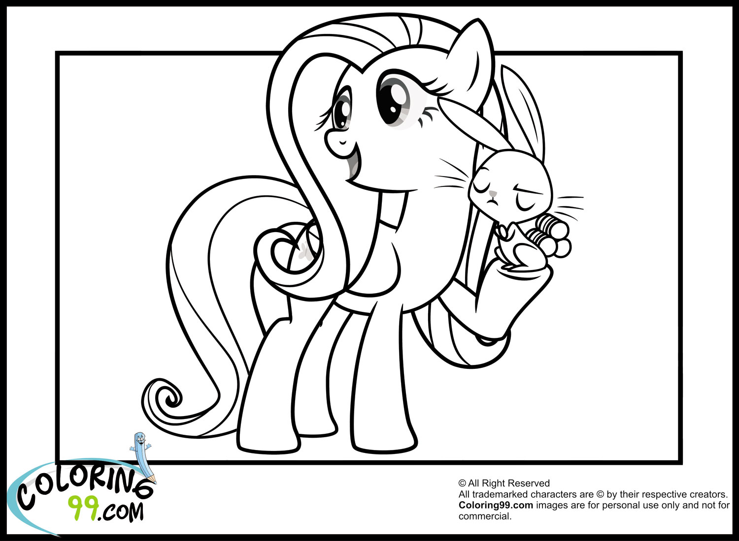 1500x1100 My Little Pony Fluttershy Coloring Pages