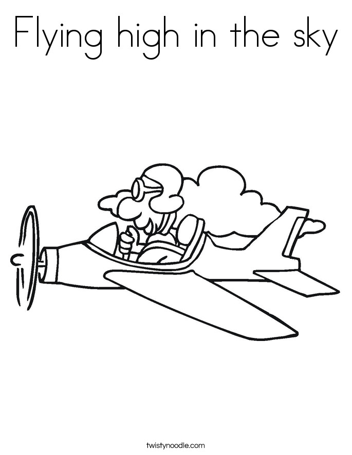 Flying High In The Sky Coloring Page 685x886 Flying High In The Sky Coloring Page