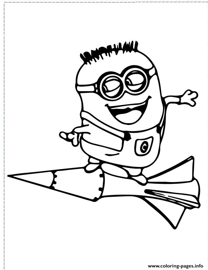 Minion Fly Coloring Pages Printable 679x881 Minion Fly Coloring Pages Printable