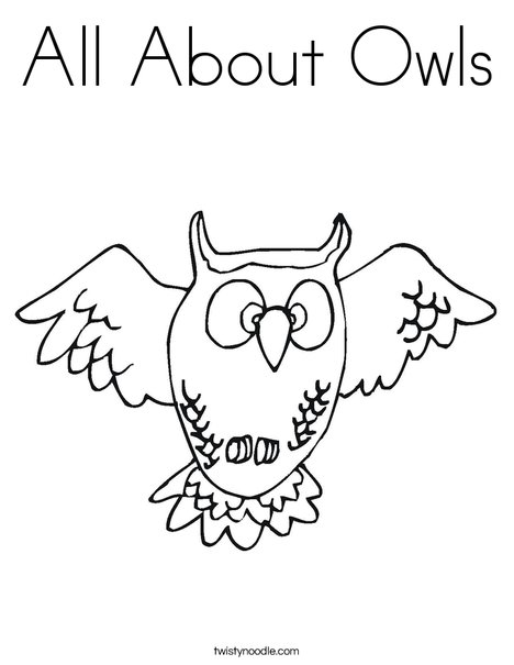 All About Owls Coloring Page 468x605 All About Owls Coloring Page