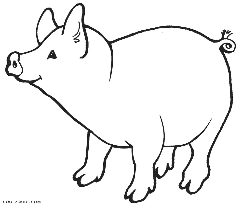 Free Printable Pig Coloring Pages For Kids Cool2bkids 986x850 Free Printable Pig Coloring Pages For Kids Cool2bkids